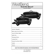 West Bend L5791B 72215 Skillet manual cover