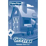 Fisher Price Mattel GeoTrax Railside Farm Co B4341 Toy manual cover