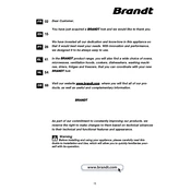 Brandt TV921BT1 Hob manual cover