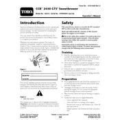 Toro CCR 2450 GTS 38535 Snow Thrower manual cover