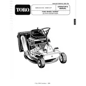 Toro Wheel Horse 56133 Mower manual cover