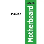 ASUS P5SD2-A Motherboard manual cover