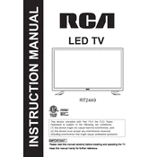 RCA RT2449 TV manual cover