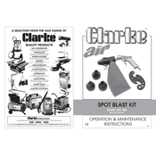 Clarke 5091105 SB5 Spot Blast Kit manual cover