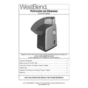 West Bend L5935 82701 Popcorn Maker manual cover