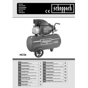 Scheppach HC54 5906103901 Compressor manual cover