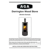 AGA Dorrington Wood Stove Stove manual cover