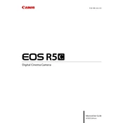 Canon EOS R5 C Video Edition manual cover