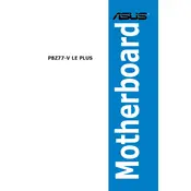 ASUS P8Z77-V LE PLUS Motherboard manual cover