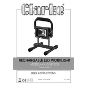 Clarke 4003615 COB10CR Rechargeable LED Worklight manual cover