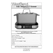 West Bend L5956A 87966 Slow Cooker manual cover