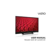 Vizio E231-B1 TV manual cover