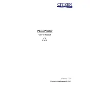 Citizen CX Printer manual cover