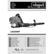 Scheppach LB5200BP 5911103903 Leaf Blower manual cover