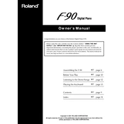 Roland F-90 manual cover