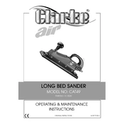 Clarke 3110535 CAT49 Long Bed Sander manual cover