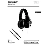 Shure SRH240M Plus Headphones manual cover