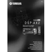 Yamaha DSP-AX2 Amplifier manual cover