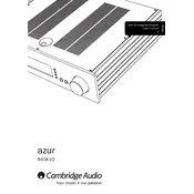 Cambridge Audio Azur 840A Ver.2.0 Amplifier manual cover