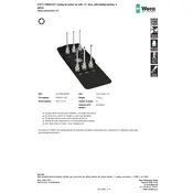 Wera 8767 C TORX HF 2 Zyklop Bit Socket Set with ½ Drive Socket manual cover