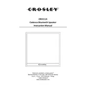 Crosley CR3111A Speaker manual cover