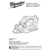 Milwaukee M18 2623-20 Planer manual cover