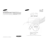 Samsung ES7500 Series TV manual cover