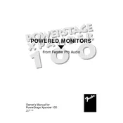 Fender PowerStage Xpander 100 071-0101-000 120V Speaker manual cover