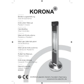 Korona 60000 Heater manual cover