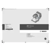 Bosch 0 601 9D0 200 Sander manual cover