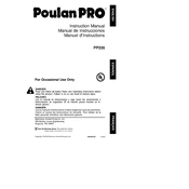 Poulan Pro PP335 Trimmer manual cover