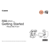 Canon Pixma MP620 Series K10325 manual cover