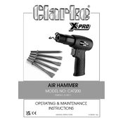 Clarke 3120517 CAT200 Air Hammer manual cover