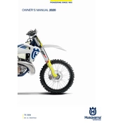 Husqvarna TX 300i 2020 Motorcycle manual cover