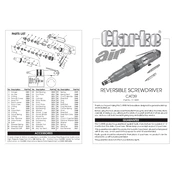 Clarke 3110439 CAT39 Reversible Screwdriver manual cover