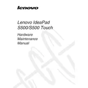 Lenovo IdeaPad S500 Touch Laptop manual cover