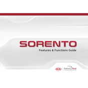 Kia Sorento 2018 SUV manual cover