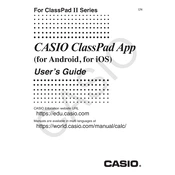 Casio ClassPad Manager App Android Software manual cover