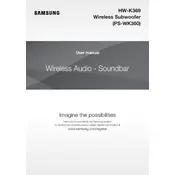 Samsung HW-K369 Soundbar manual cover