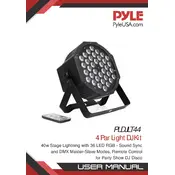 Pyle PLDJLT44 Light manual cover