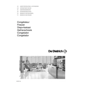 De Dietrich DFS611JE Freezer manual cover