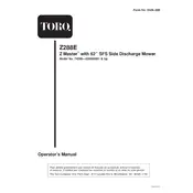 Toro Z Master Z588E 74258 Mower manual cover