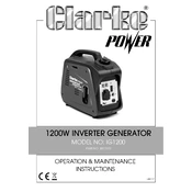 Clarke 8877070 IG1200 1200W Inverter Generator manual cover