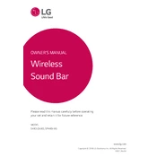 LG SK4D SK4D.DUSALLK Sound Bar manual cover