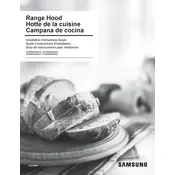 Samsung NK30R5000WG Hood manual cover