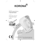 Korona 23010 Mixer manual cover