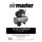 Clarke 2244015 Airmaster Tiger 11 510 Air Compressor manual cover