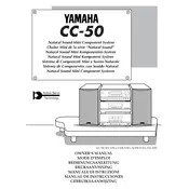 Yamaha CC-50 Mini Component System manual cover