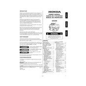 Honda GXV390 2021 Engine manual cover