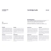 Cambridge Audio SX-50 Speaker manual cover